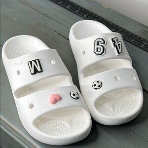 Crocs unisex White Slide Sandals